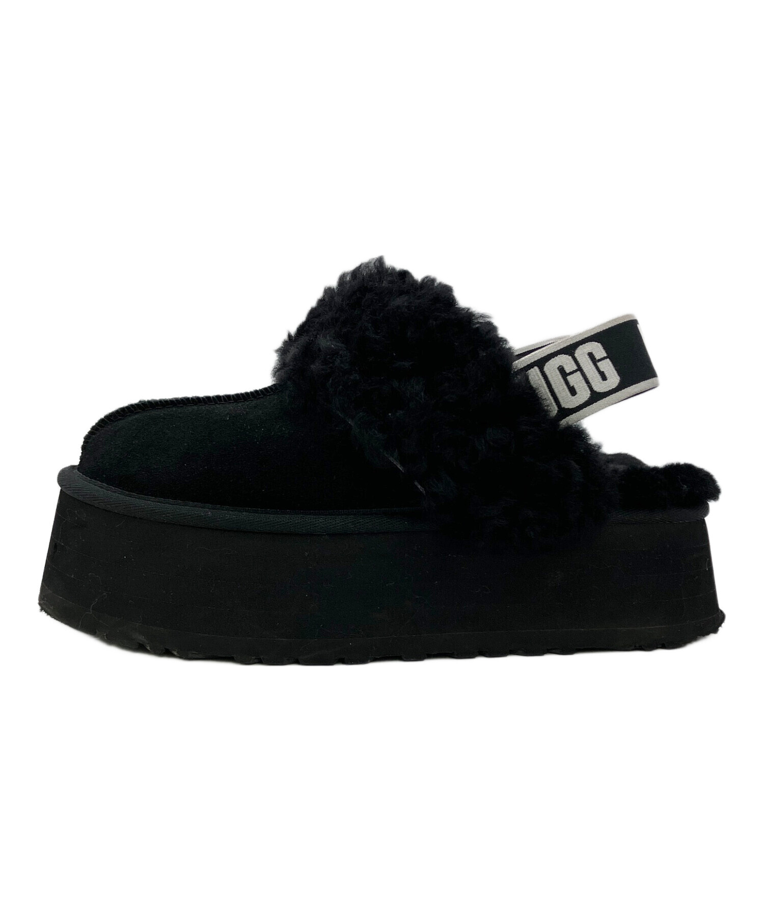 【美品】UGG Funkette ブラック プラットフォームサンダル 23cm 中古・古着通販】UGG (アグ) プラットフォームサンダル Funkette