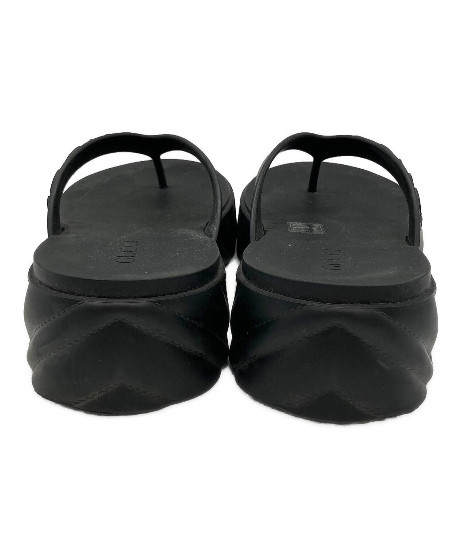 中古・古着通販】GUCCI (グッチ) トングサンダル ブラック サイズ:M