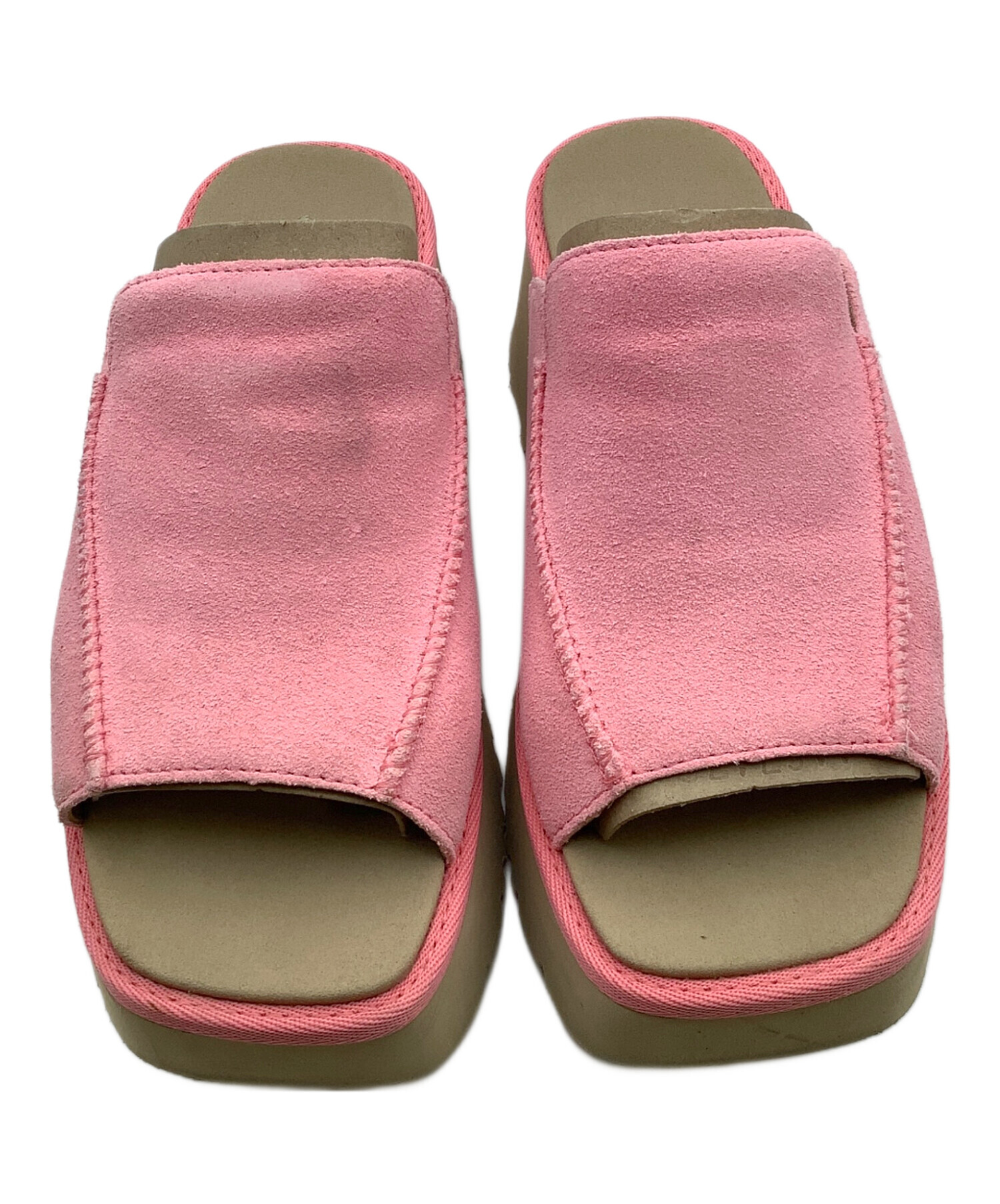 中古・古着通販】UGG (アグ) 厚底サンダル New Heights Slide ピンク