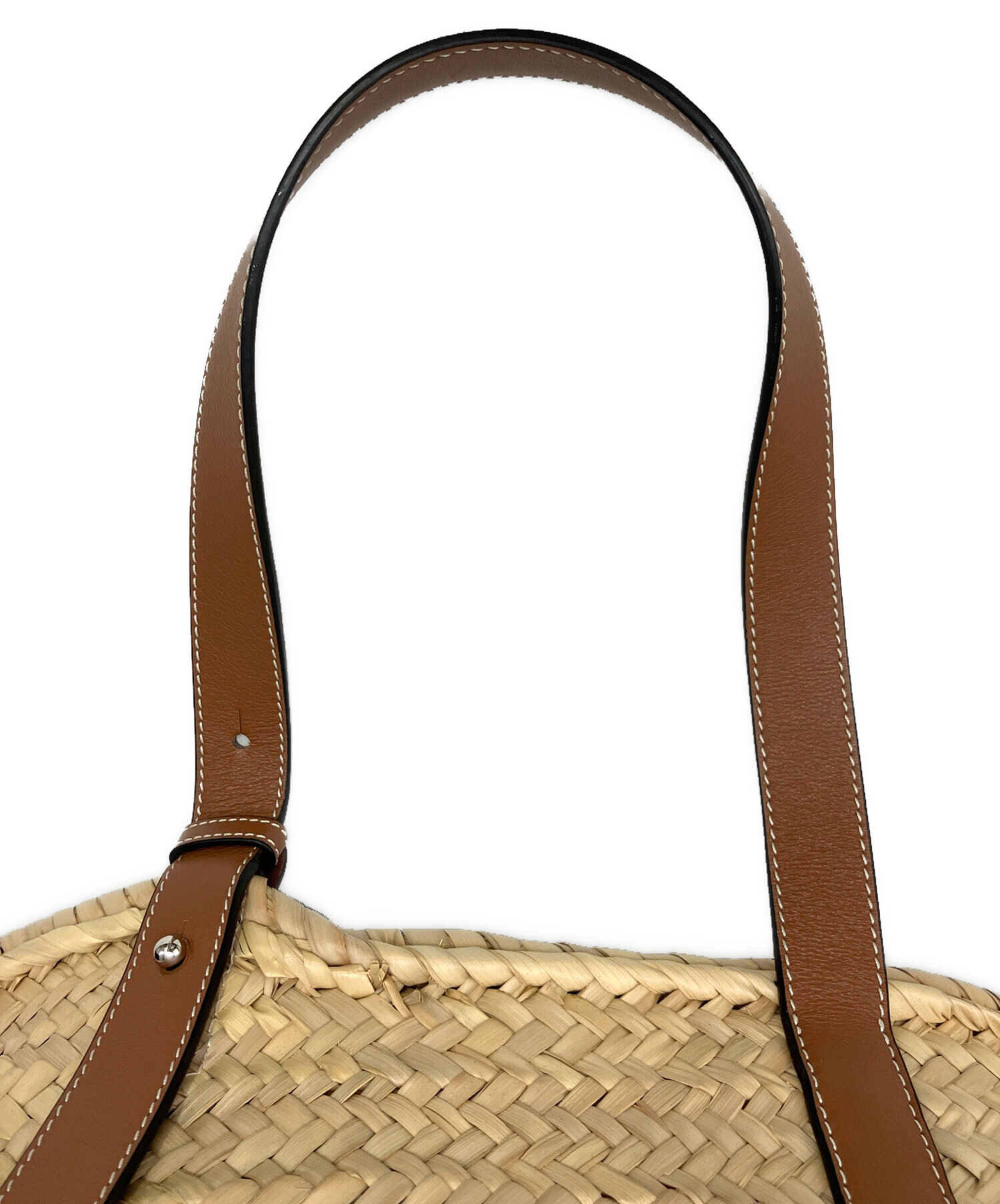 LOEWE カゴバッグ スモール ラフィア 中古・古着通販】LOEWE (ロエベ) カゴバッグ バスケットスモール