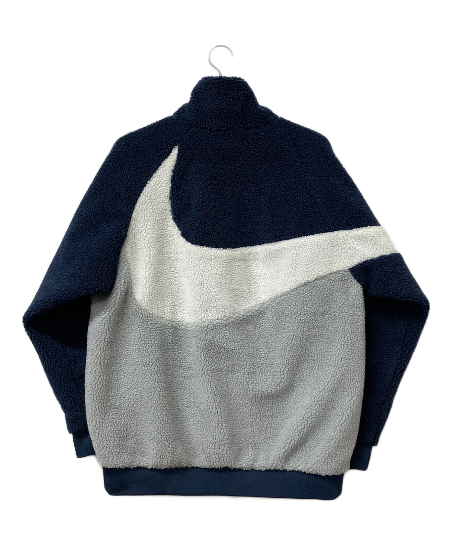 V*E様 90s 00s  ドイツ代表　フリース　リバーシブル　ナイ 中古・古着通販】NIKE (ナイキ) フリースジャケット ネイビー×ホワイト