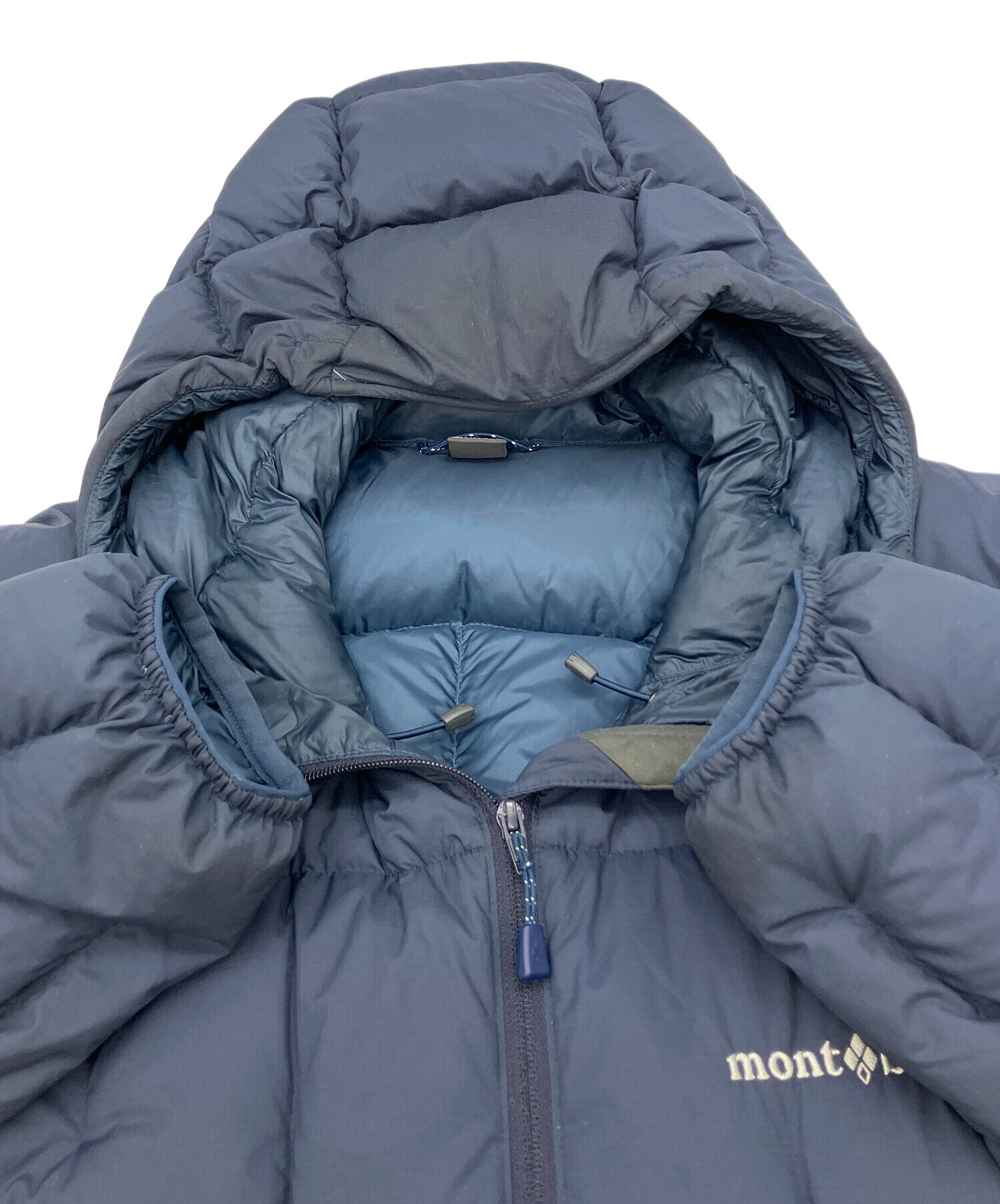 Mont Bellネイビー フード付き ダウンジャケット Lサイズ 中古・古着通販】mont-bell (モンベル) ダウンジャケット ネージュ