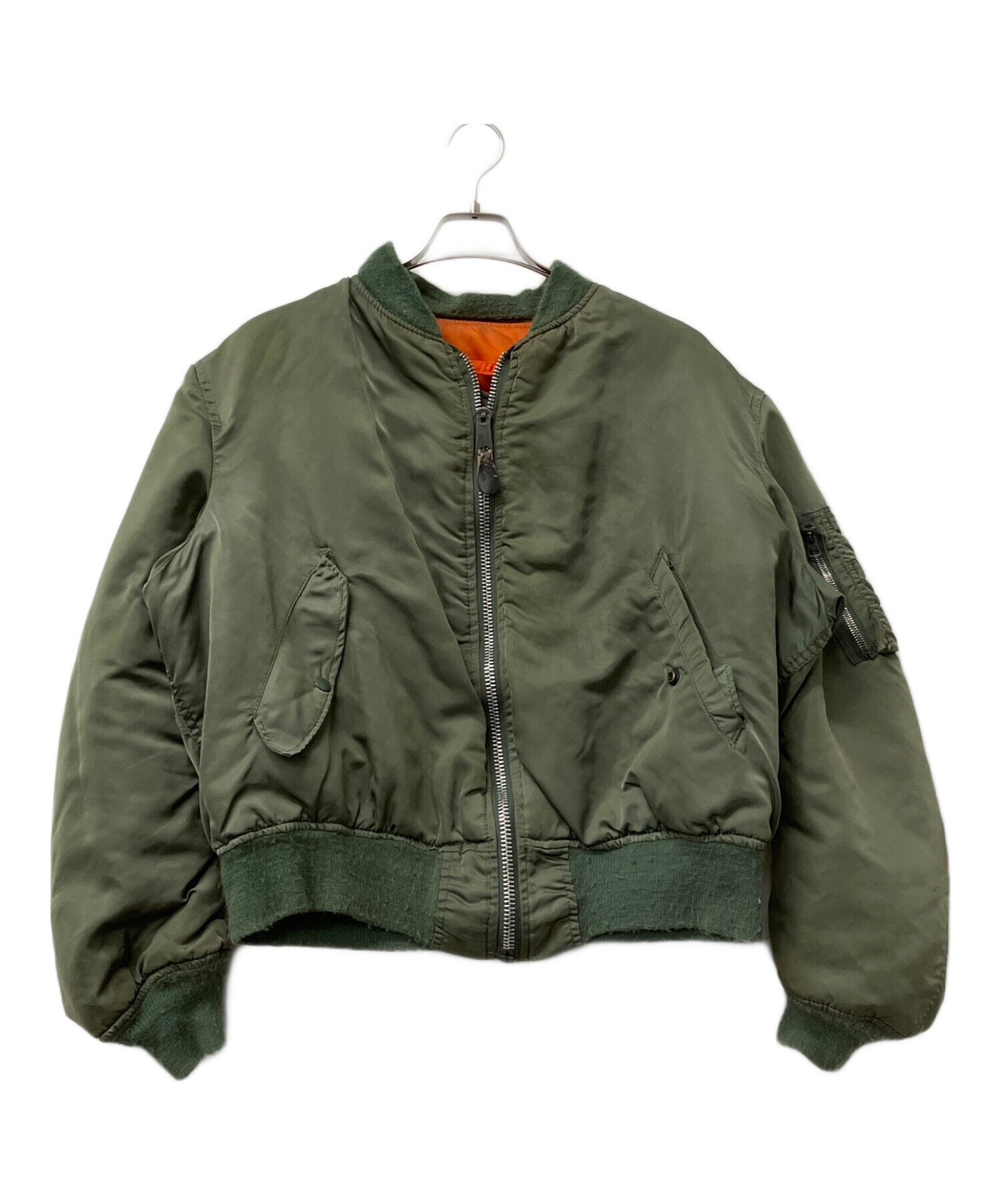 中古・古着通販】ALPHA (アルファ) MA-1ジャケット 90's セージ