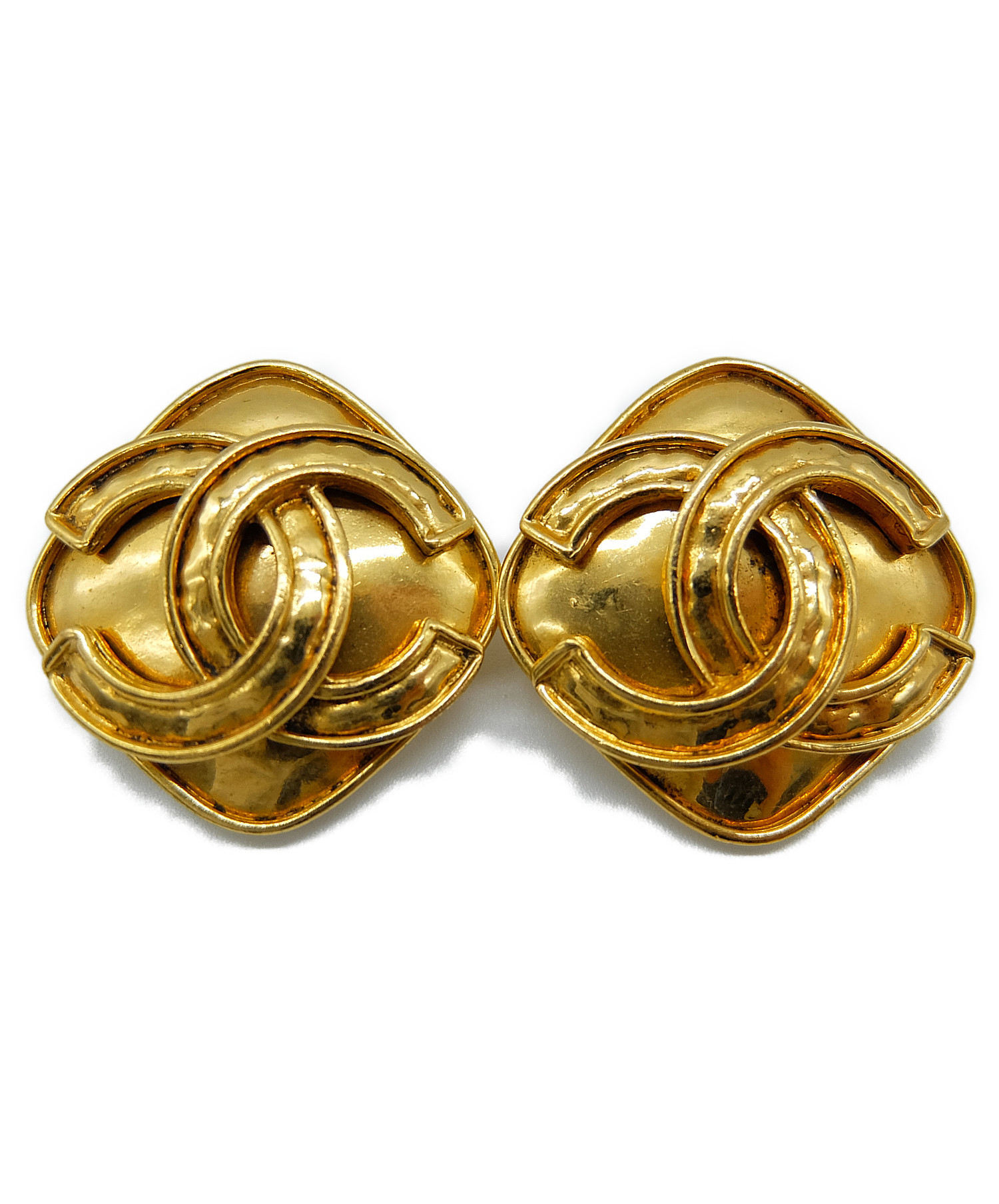 中古・古着通販】CHANEL (シャネル) イヤリング ゴールド 94A 