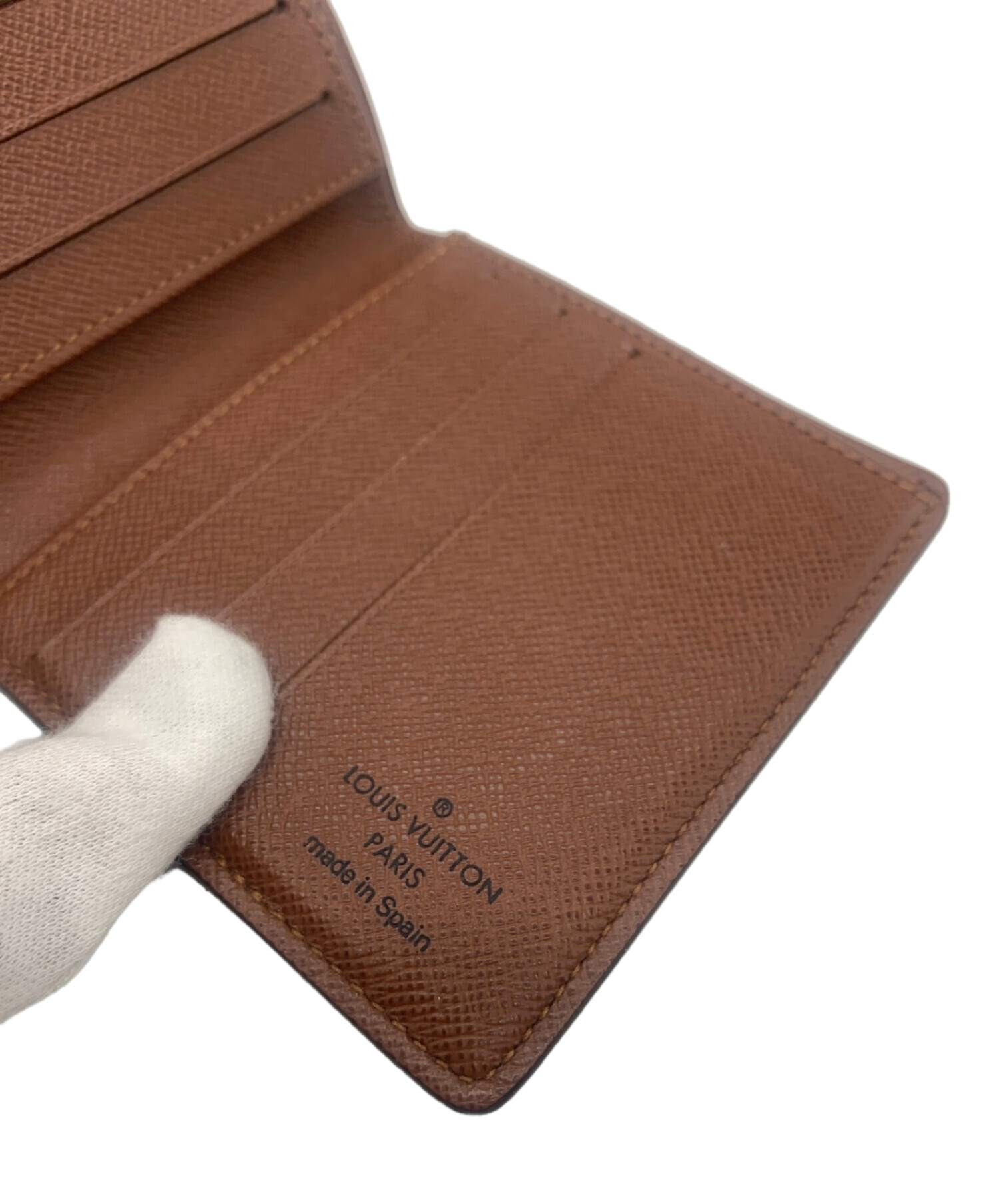 B*g様 LOUIS VUITTON 二つ折り財布 モノグラム　　made in 中古・古着通販】LOUIS VUITTON (ルイ ヴィトン) 2つ折り財布 サイズ
