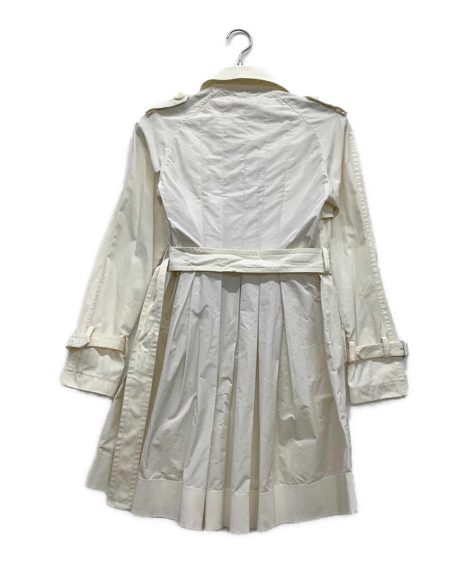 中古・古着通販】MONCLER (モンクレール) トレンチコート ホワイト