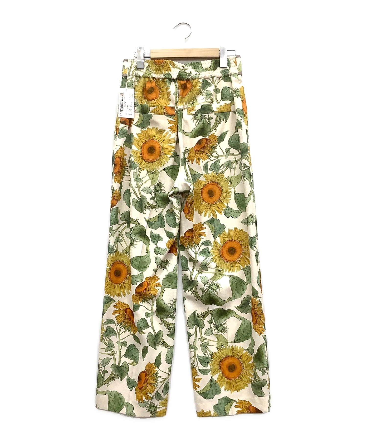 中古・古着通販】MUVEIL (ミュベール) 花柄パンツ イエロー サイズ:38