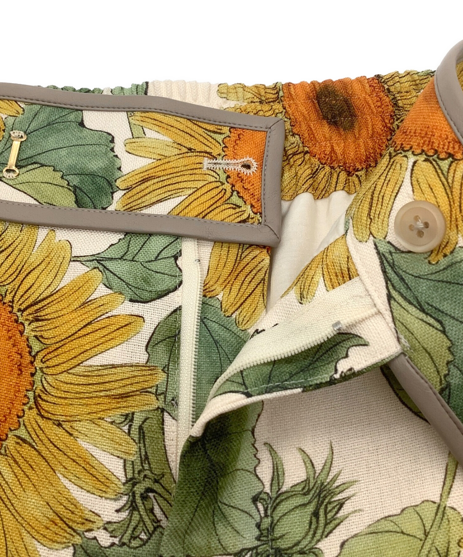 Muveil 是真プリントパンツ 花柄 Muveil 是真プリントパンツ 花柄 Muveil 是真プリントパンツ 花柄