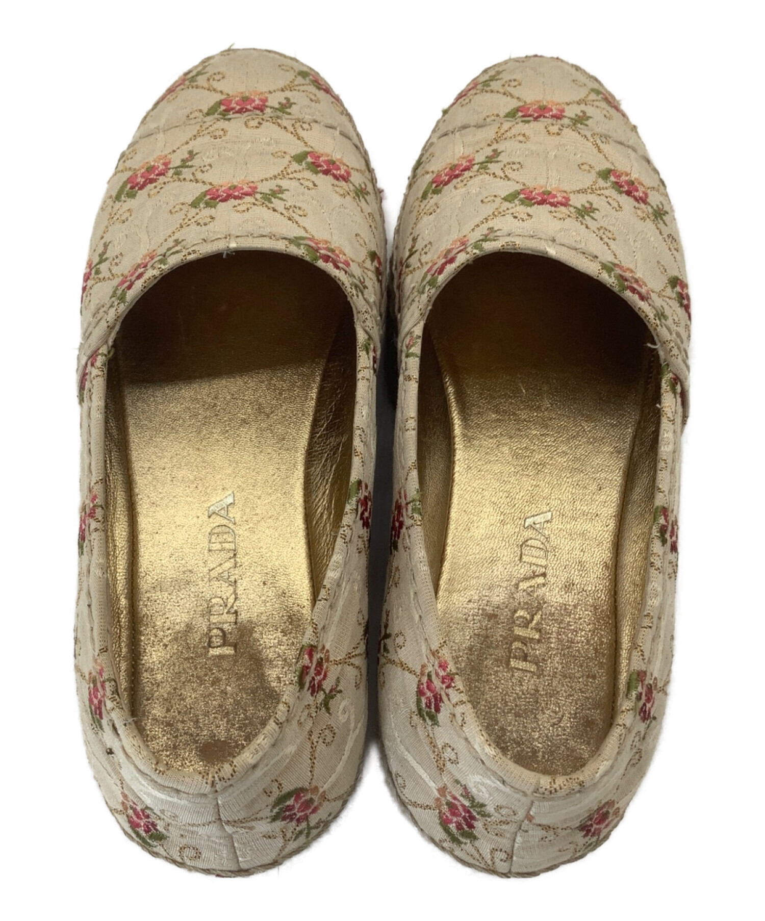 PRADA ベージュ エスパドリーユ PRADA ベージュ エスパドリーユ