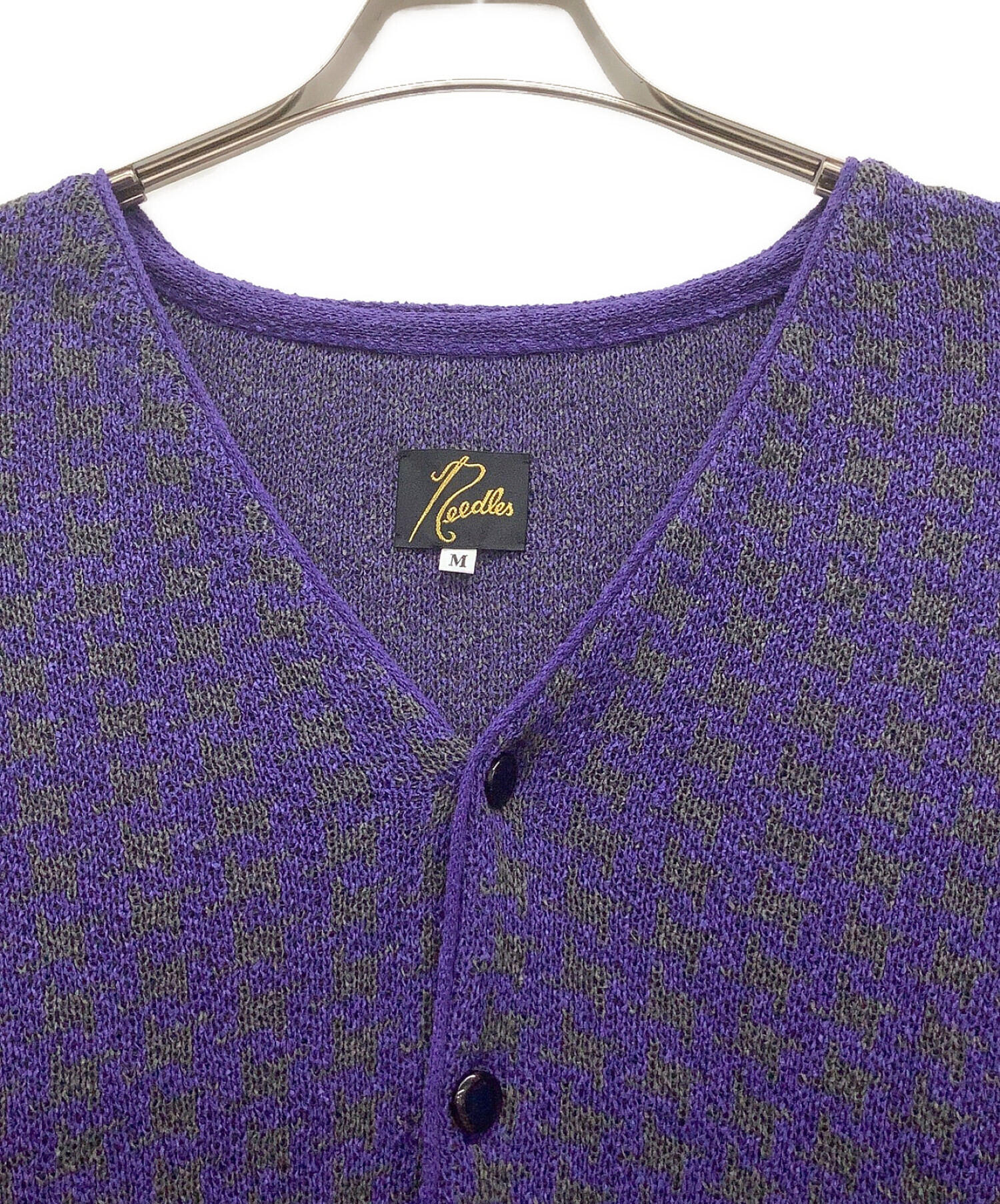 Needles Vネックカーディガン パープル Needles Vネック カーディガン | パープル | FARFETCH JP