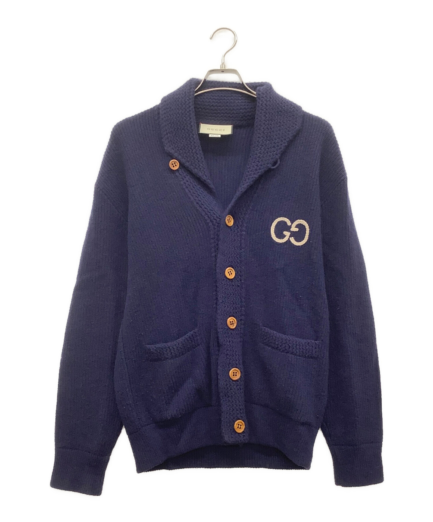 中古・古着通販】GUCCI (グッチ) ショールカラーカーディガン