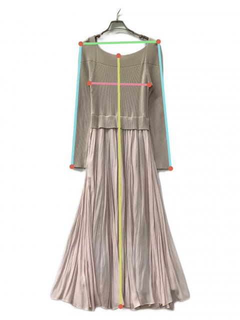 中古・古着通販】CELFORD (セルフォード) ドッキングロングワンピース