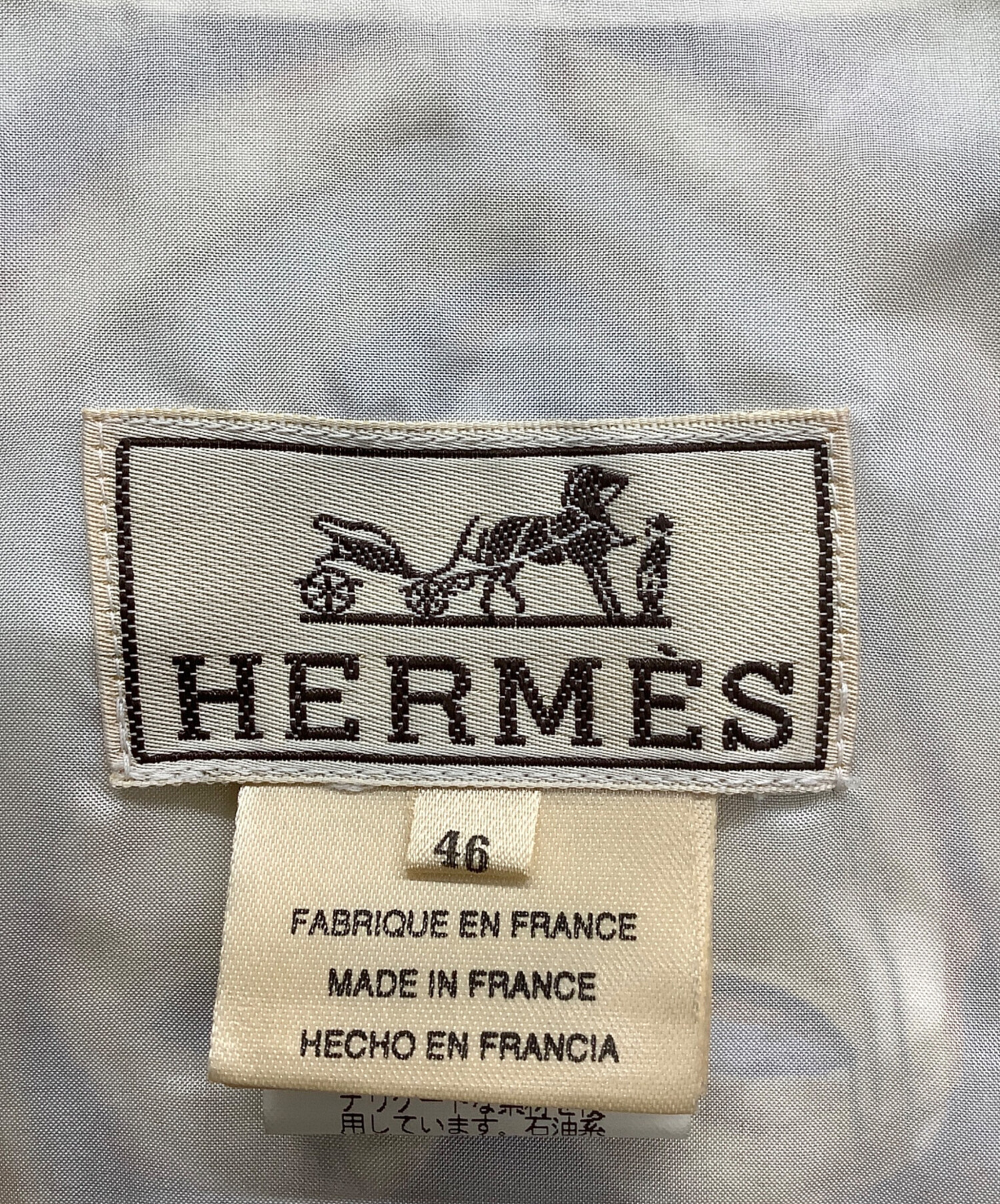 中古・古着通販】HERMES (エルメス) 総柄シルクジレ マルチカラー 