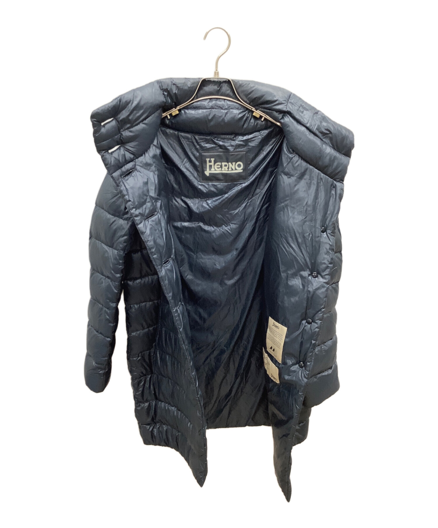 中古・古着通販】HERNO (ヘルノ) ダウンコート ネイビー サイズ:42