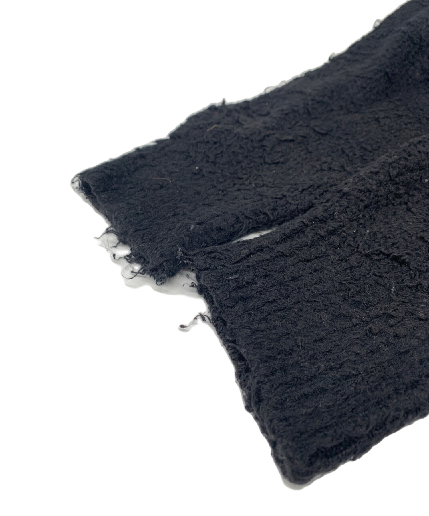 中古・古着通販】juha (ユハ) LOOP YARN CARDIGAN ブラック サイズ:3 