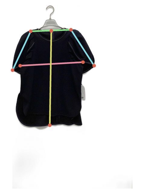 ELLIE エリー　ジョーゼットハーフスリーブ　正規品 中古・古着通販】ELLIE (エリー) ジョーゼットハーフスリーブ ネイビー