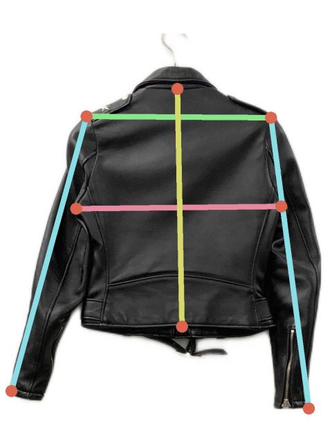 中古・古着通販】Schott (ショット) ライダースジャケット ブラック