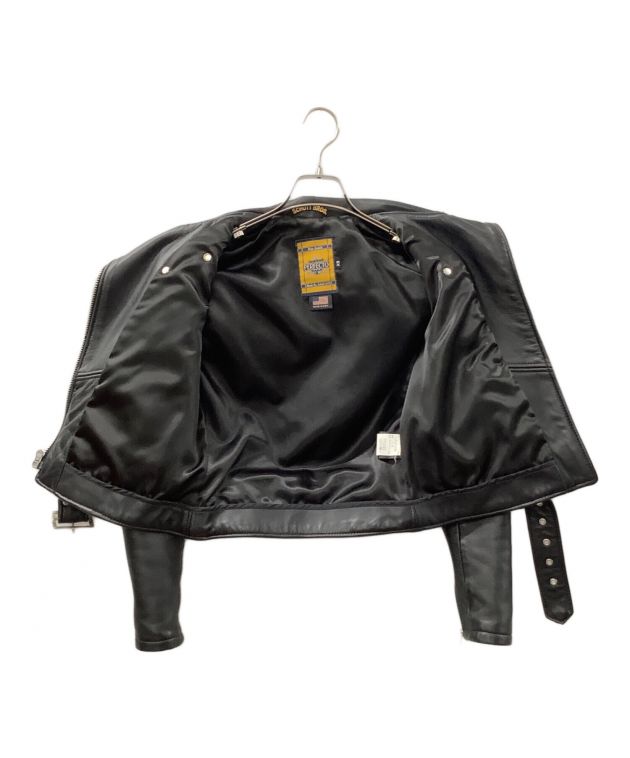 Sサイズ　Schott　ショット　レザージャケット　ライダース　古着　USED 中古・古着通販】Schott (ショット) ライダースジャケット ブラック
