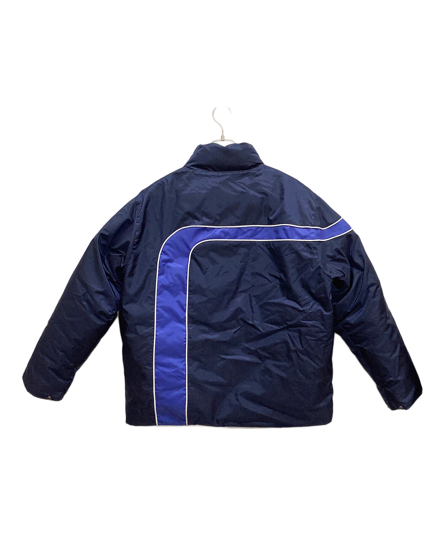 中古・古着通販】SUPREME (シュプリーム) Stripe Puffer Jacket ブルー 