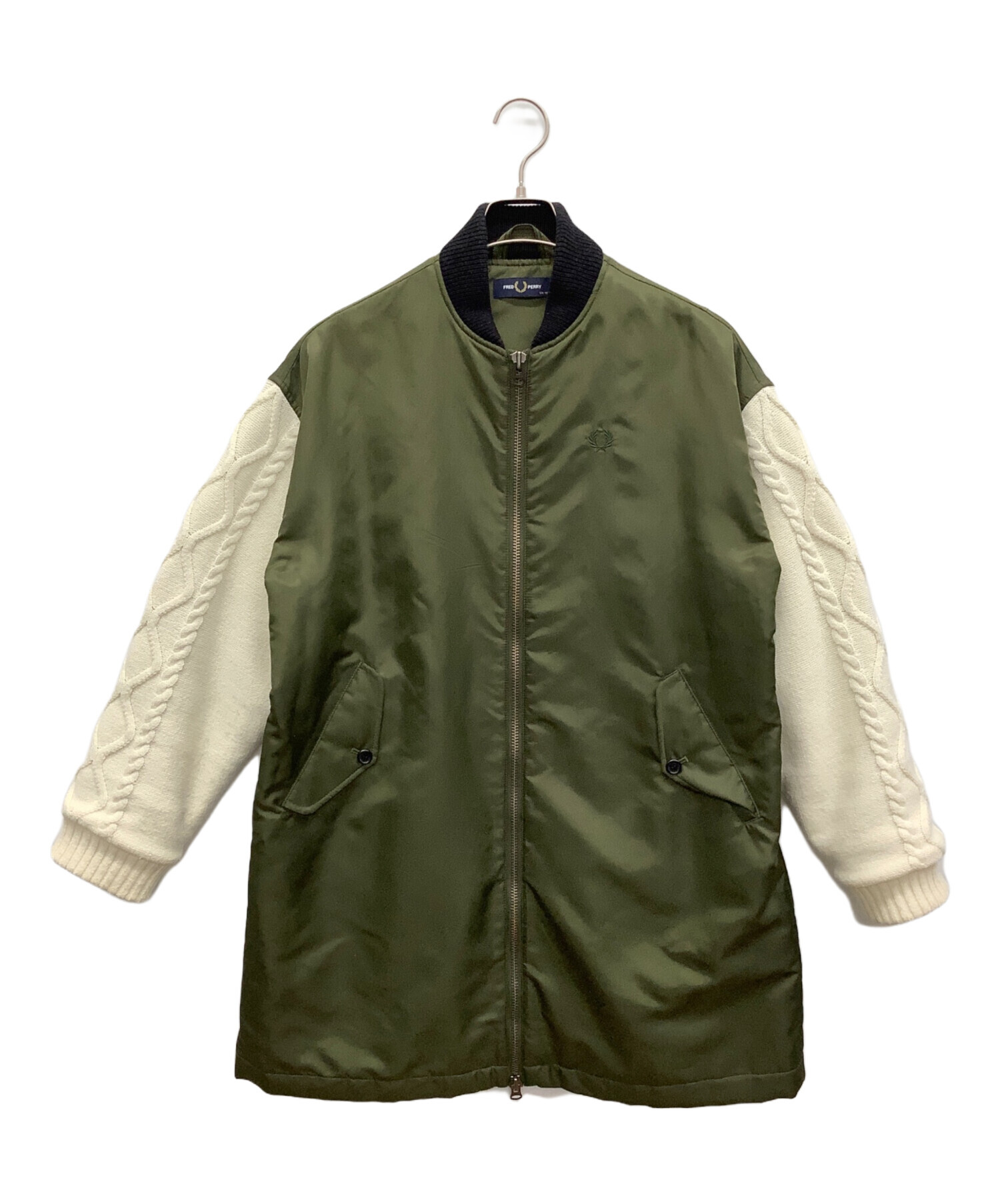 中古・古着通販】FRED PERRY (フレッドペリー) Knitted Sleeve Bomber 