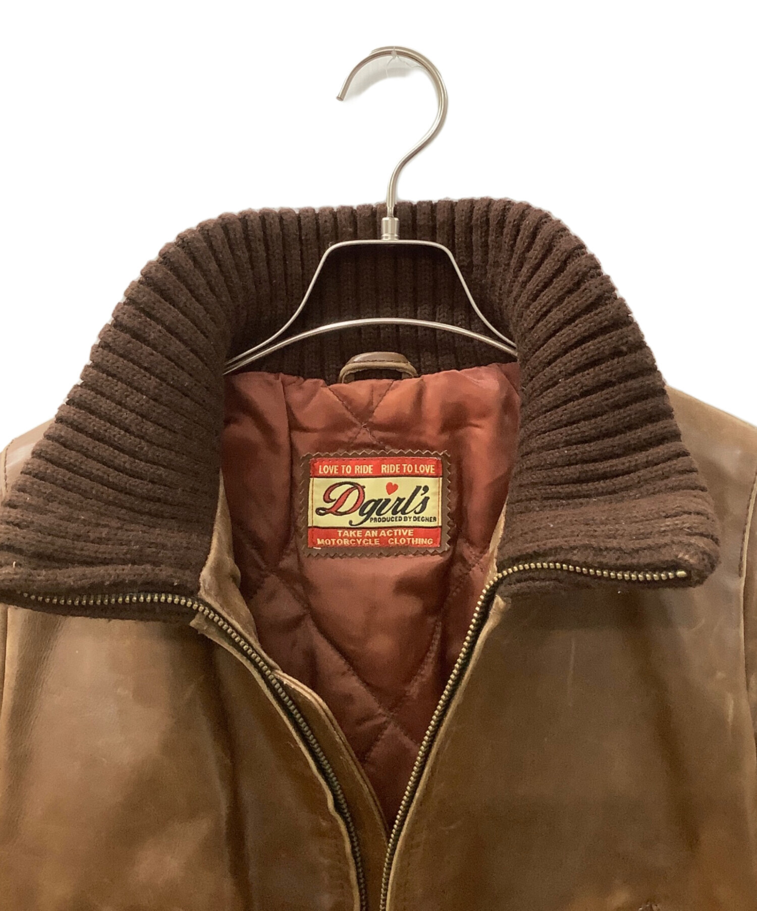 中古・古着通販】DEGNER (デグナー) ライダースジャケット ブラウン