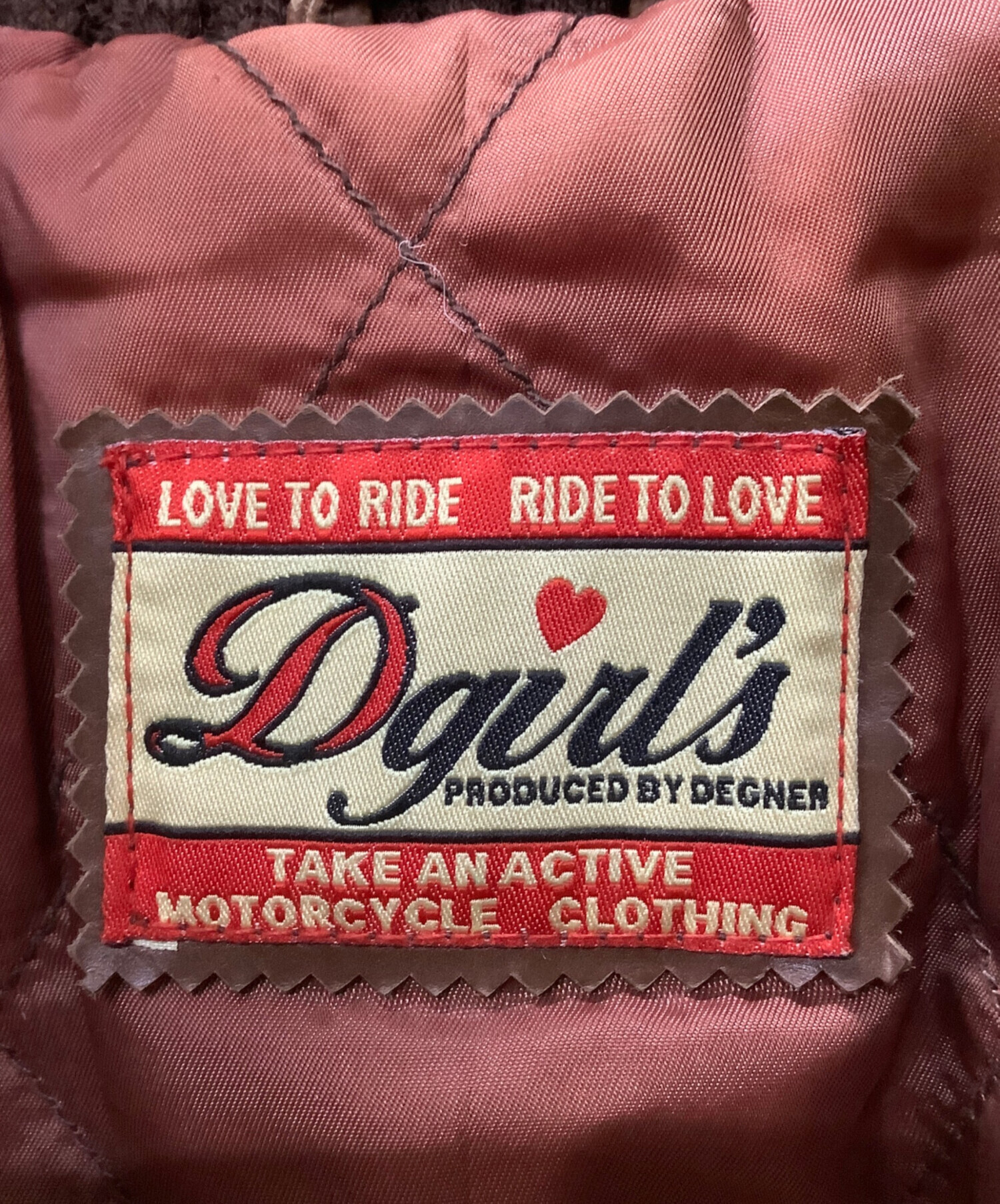 中古・古着通販】DEGNER (デグナー) ライダースジャケット ブラウン