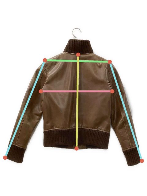 中古・古着通販】DEGNER (デグナー) ライダースジャケット ブラウン