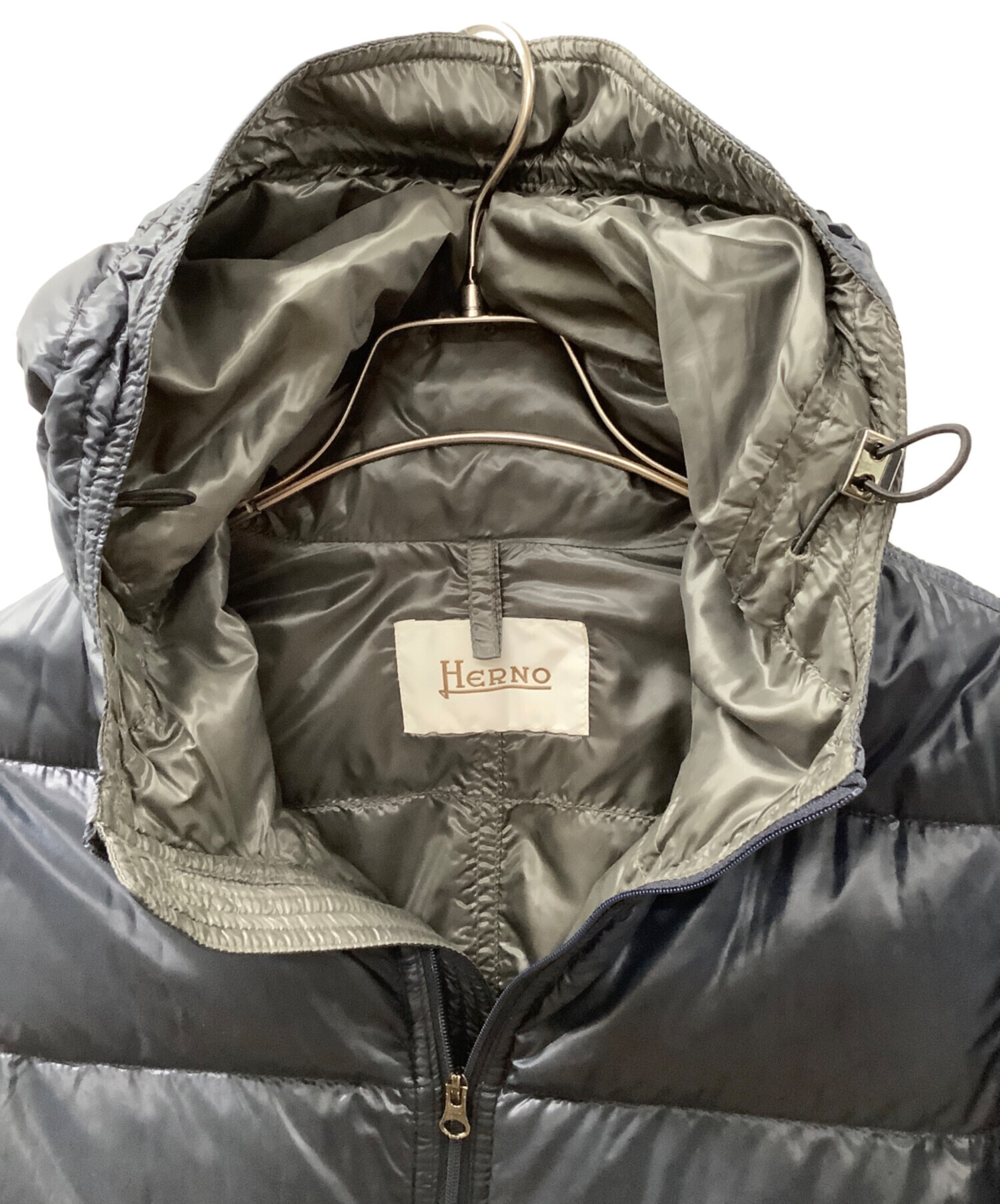 中古・古着通販】HERNO (ヘルノ) ダウンジャケット ネイビー サイズ:42