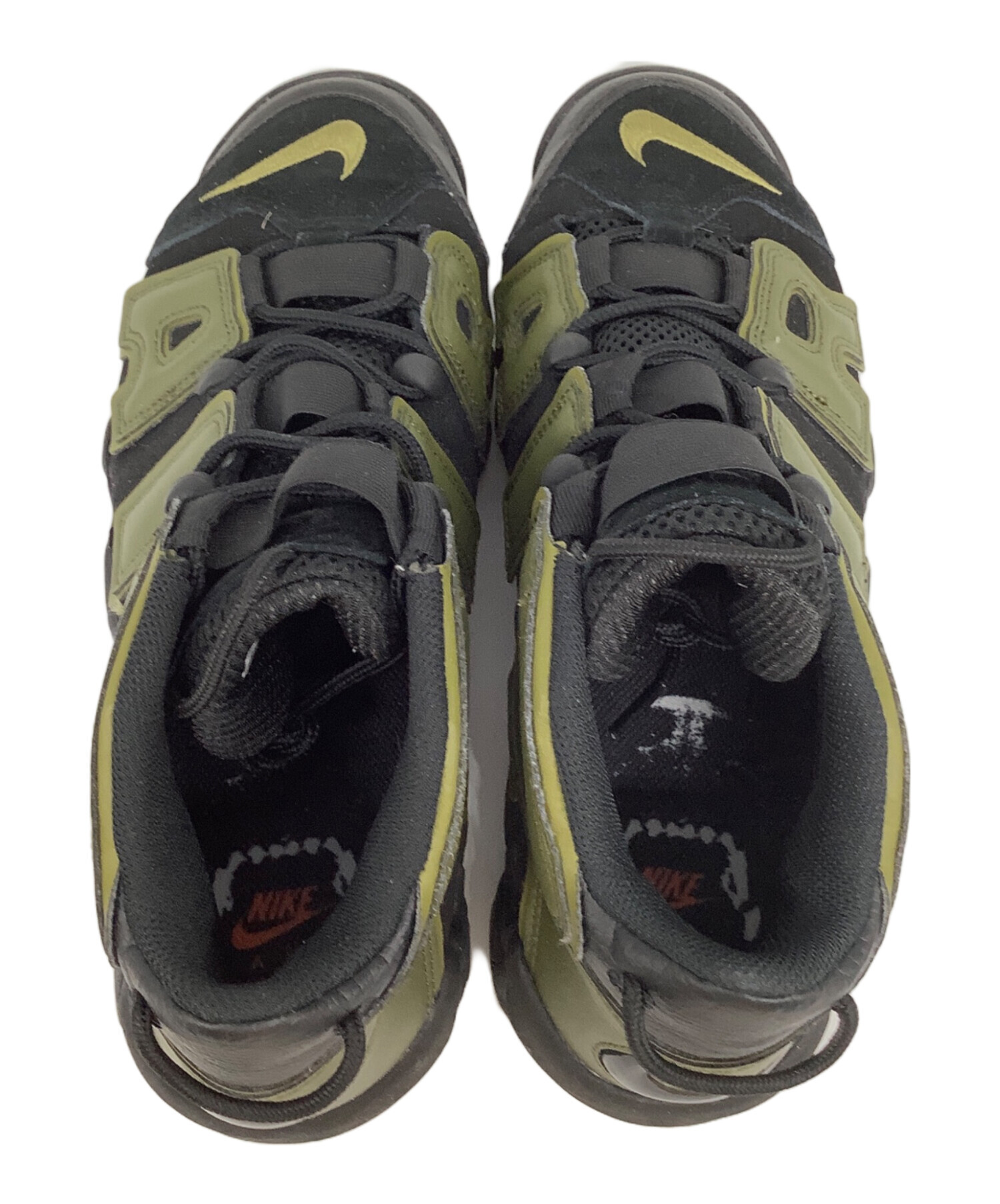 中古・古着通販】NIKE (ナイキ) AIR MORE UPTEMPO 96 ブラック×カーキ