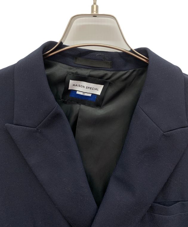 【専用】メゾンスペシャル 紺ブレ ダブル 01 コーデュラ 金ボタン ネイビー MAISON SPECIAL（メゾンスペシャル）の「《UNISEX》CORDURA Wool Prime