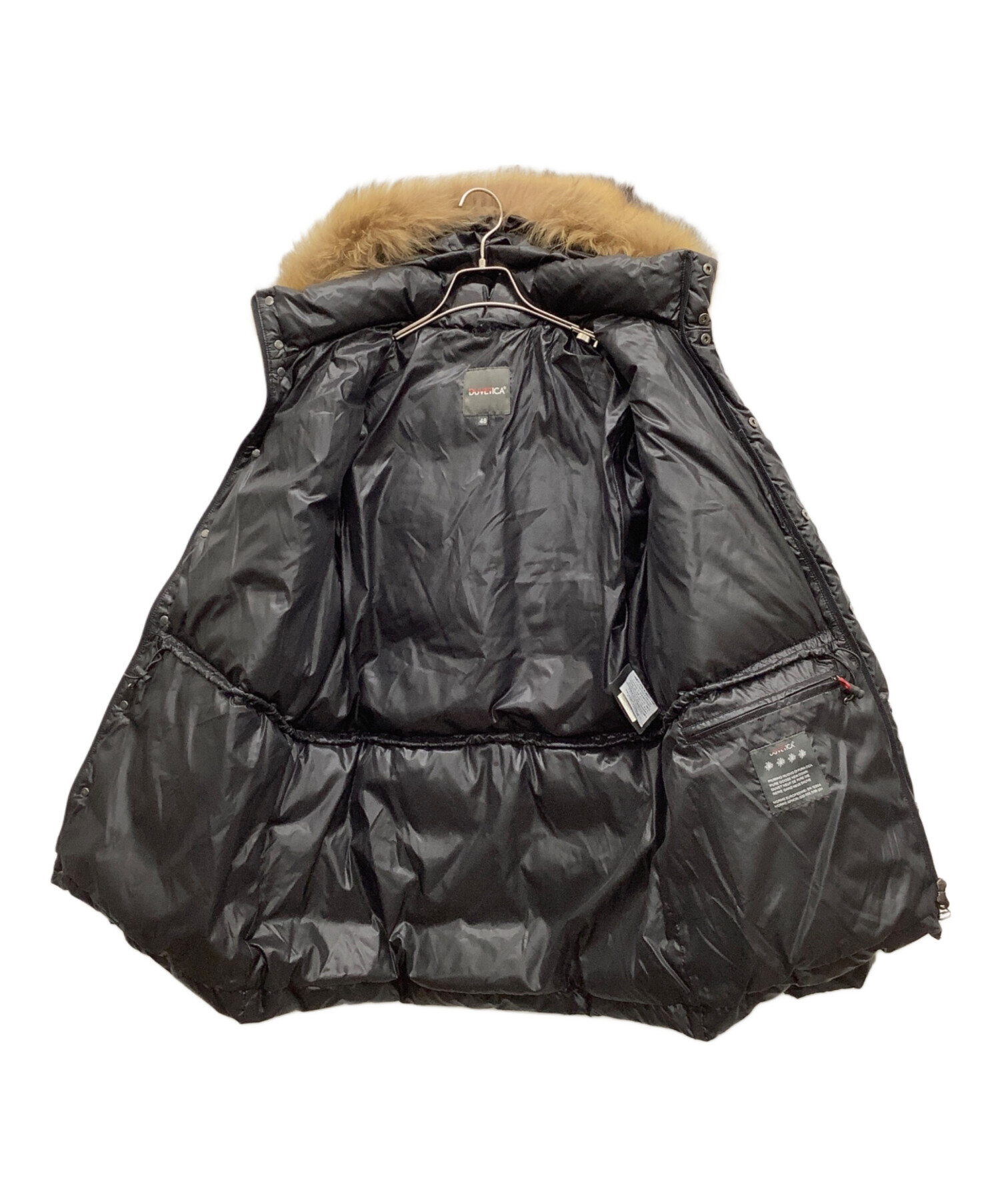 デュベティカ Vega フードダウンジャケット サイズ48 ブラック 中古・古着通販】DUVETICA (デュベティカ) VEGA ブラック サイズ:48