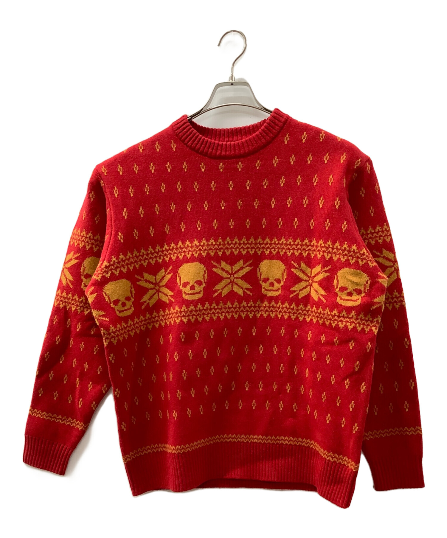 ヒステリックグラマーのニット赤 中古・古着通販】Hysteric Glamour (ヒステリックグラマー) SKULL