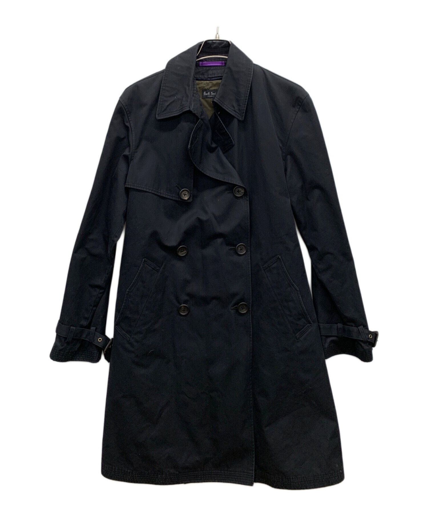 Paul Smith Blackポールスミスブラック トレンチコート 美品 ポールスミス ブラックPaul Smith BLACK ドビーハートポリトレンチ