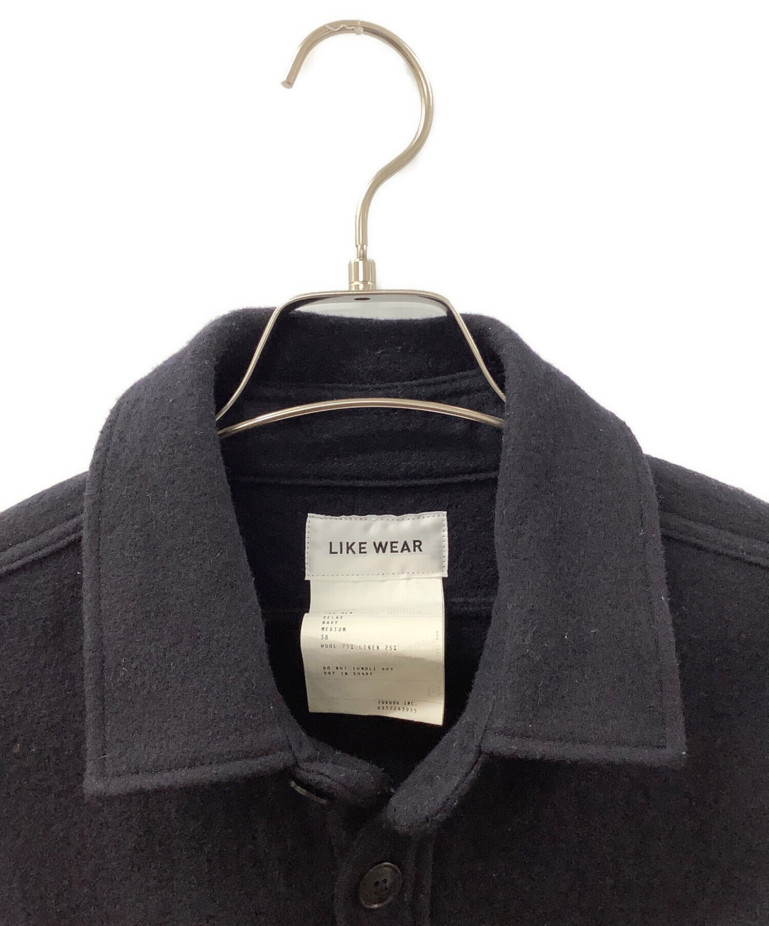 r*r様 YAECA LIKE WEAR C.P.O SHIRT ネイビー　ウー YAECA LIKE WEAR CPOシャツ(ネイビー)【メンズ】 - BAZAAR by GIFT