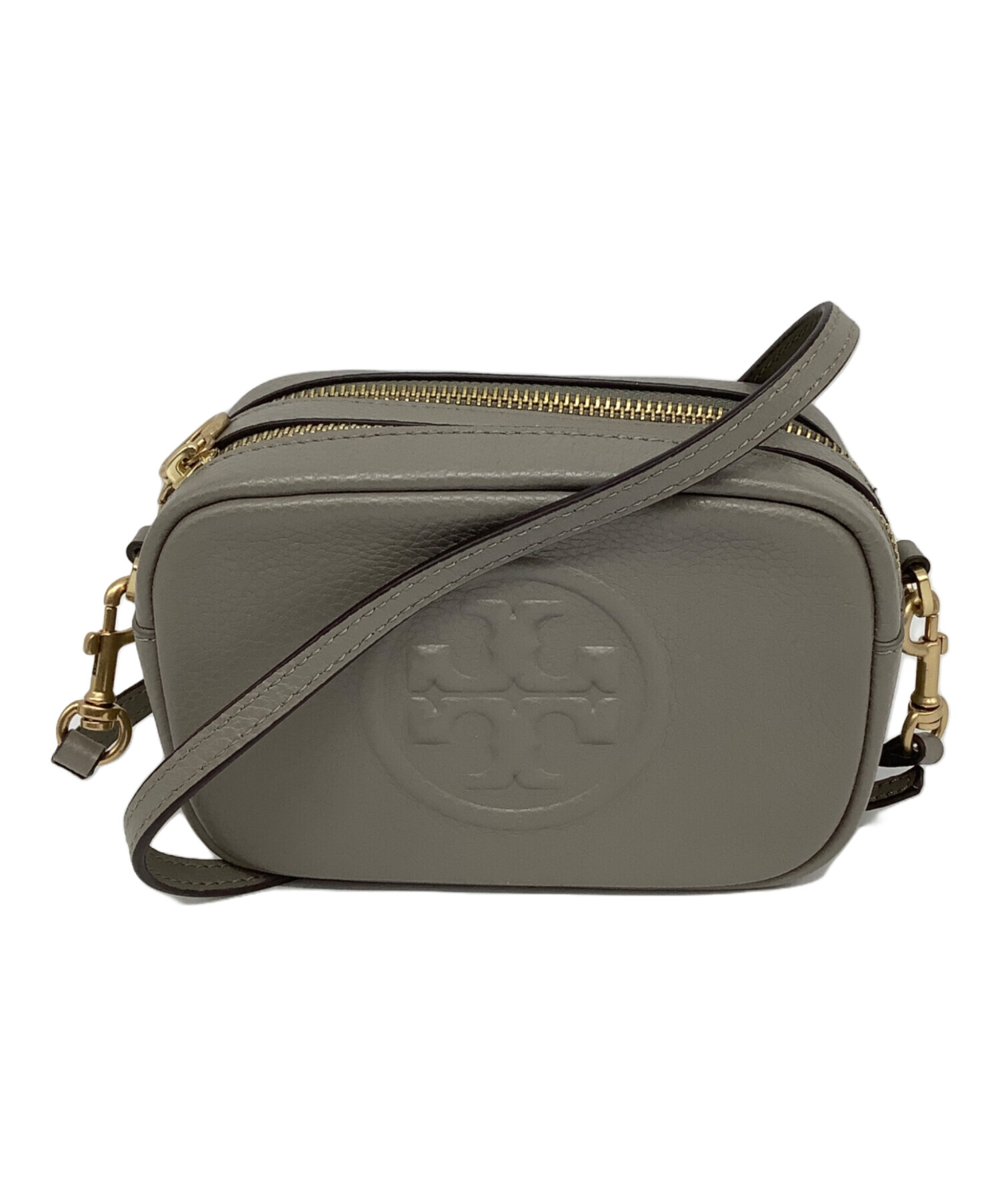 TORY BURCHトリーバーチ グレーファー脱着可能ウールコートショート丈 中古・古着通販】TORY BURCH (トリーバーチ) ショルダーバッグ グレー