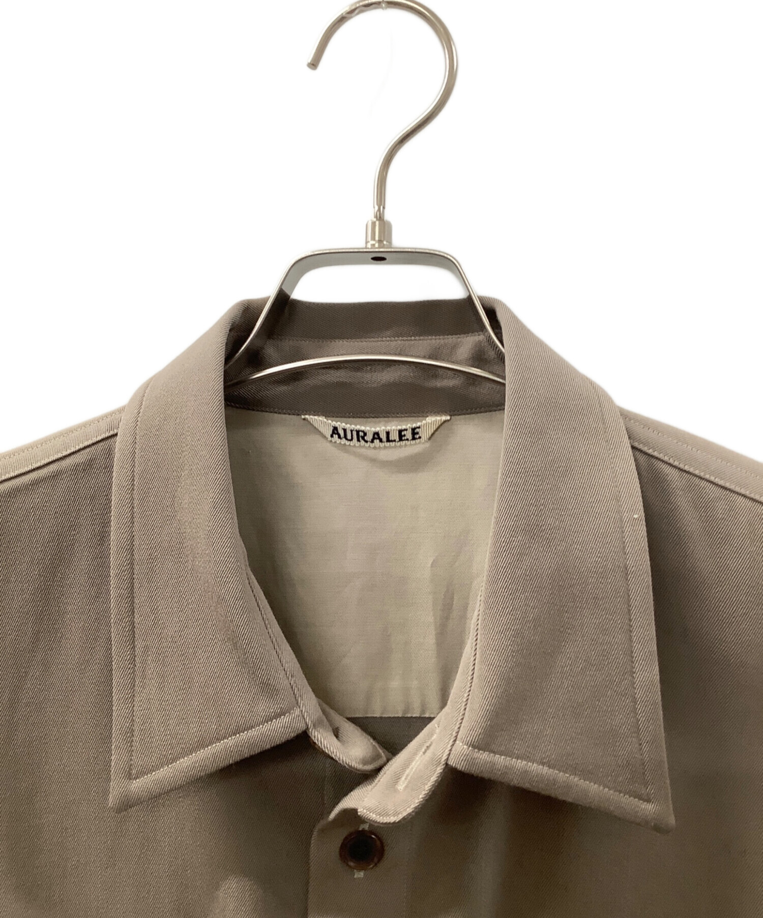 中古・古着通販】AURALEE (オーラリー) WOOL MAX GABAGINE SHIRT 