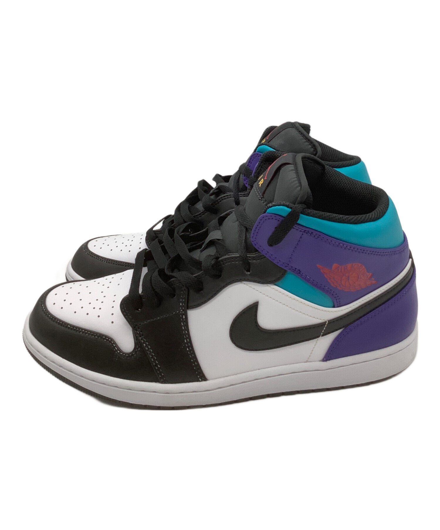 中古・古着通販】NIKE (ナイキ) AIR JORDAN 1 MID WHITE/BLACK/BRIGHT 