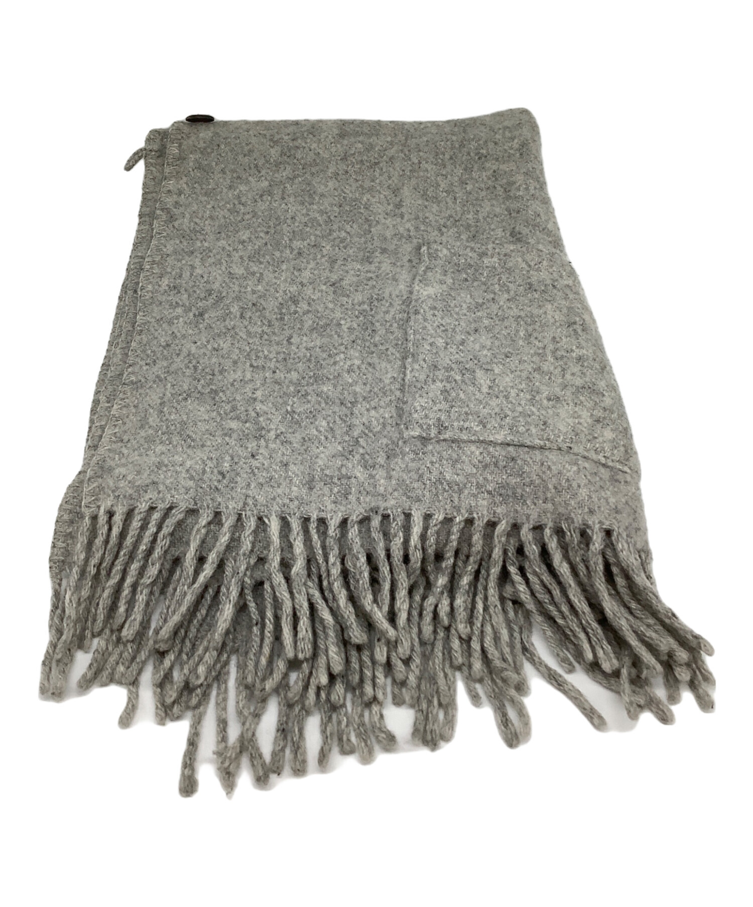 中古・古着通販】KLIPPAN (クリッパン) 大判ストール グレー｜ブランド