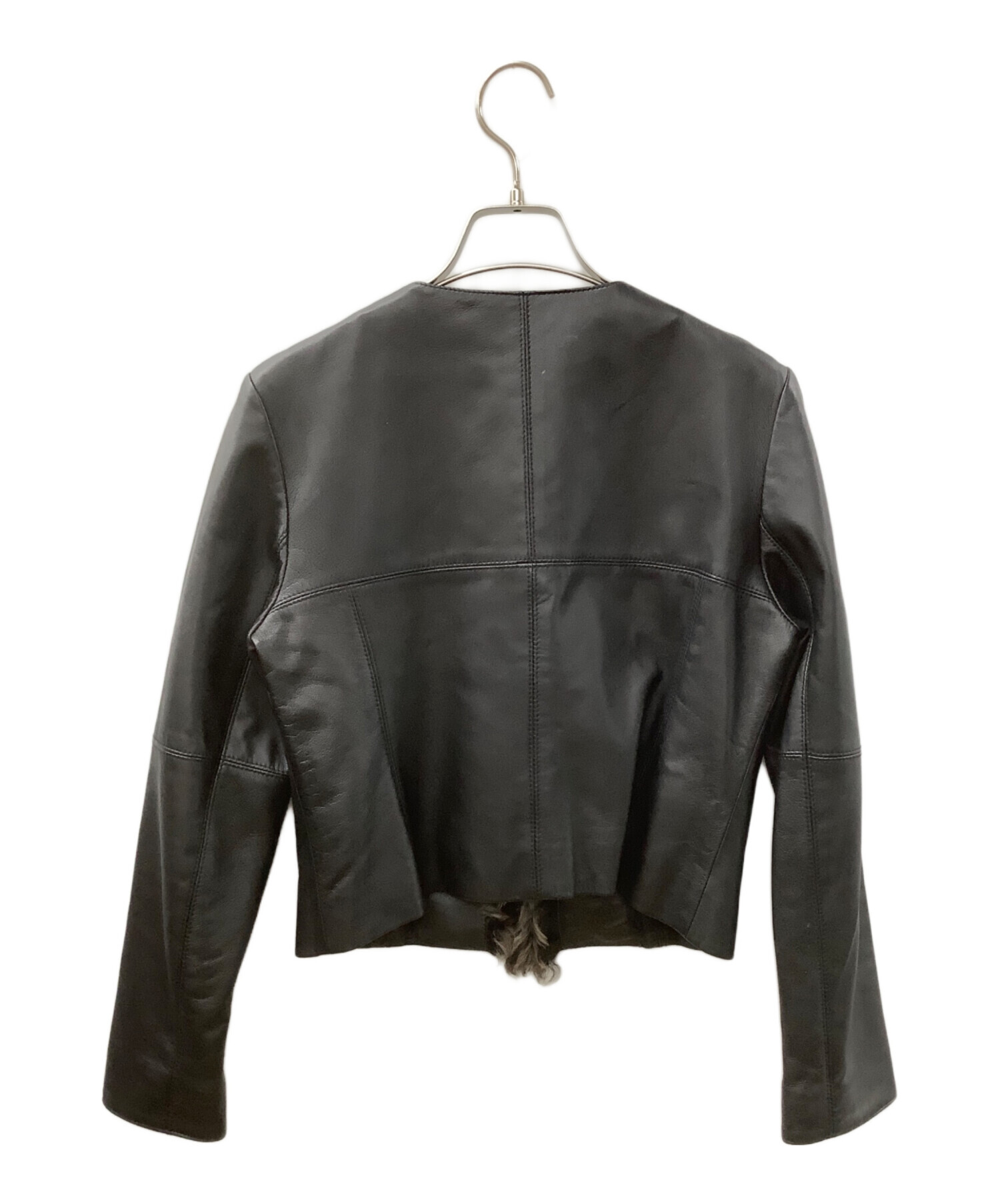 ★未使用★ EPOCA エポカ シングルレザージャケット ラムレザー ラムファー ☆未使用☆ EPOCA エポカ シングルレザージャケット ラムレザー