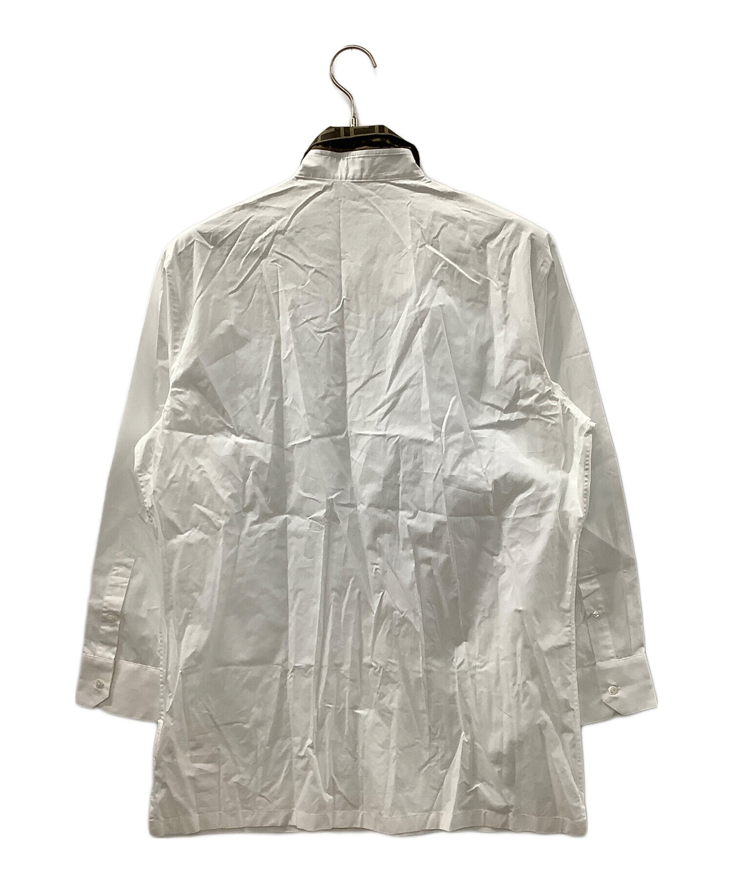 中古・古着通販】FENDI (フェンディ) 襟ズッカ柄シャツ ホワイト