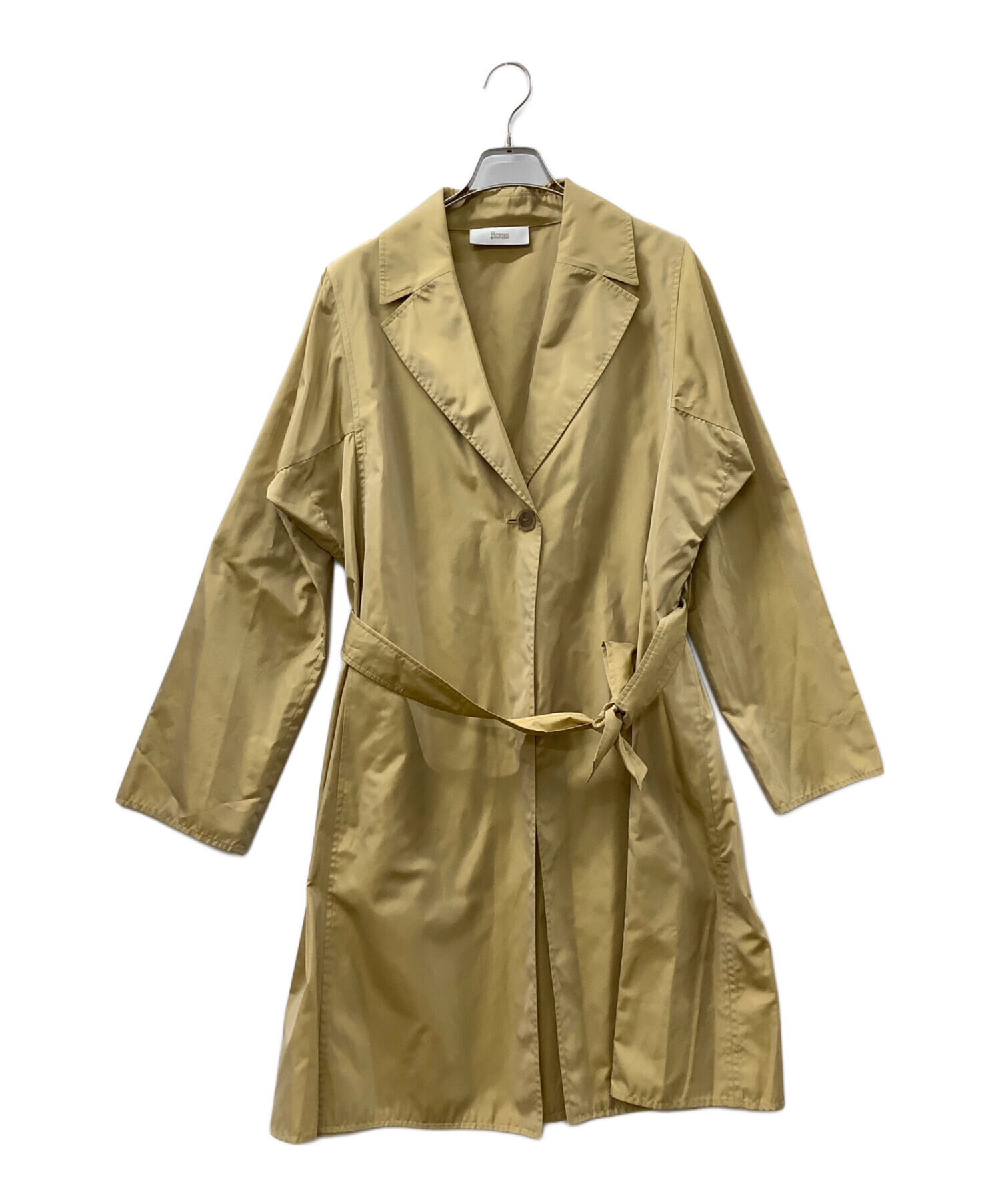 中古・古着通販】HERNO (ヘルノ) ナイロンコート キャメル サイズ:42