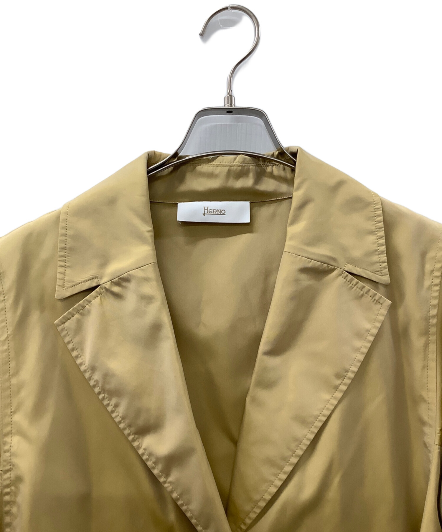中古・古着通販】HERNO (ヘルノ) ナイロンコート キャメル サイズ:42