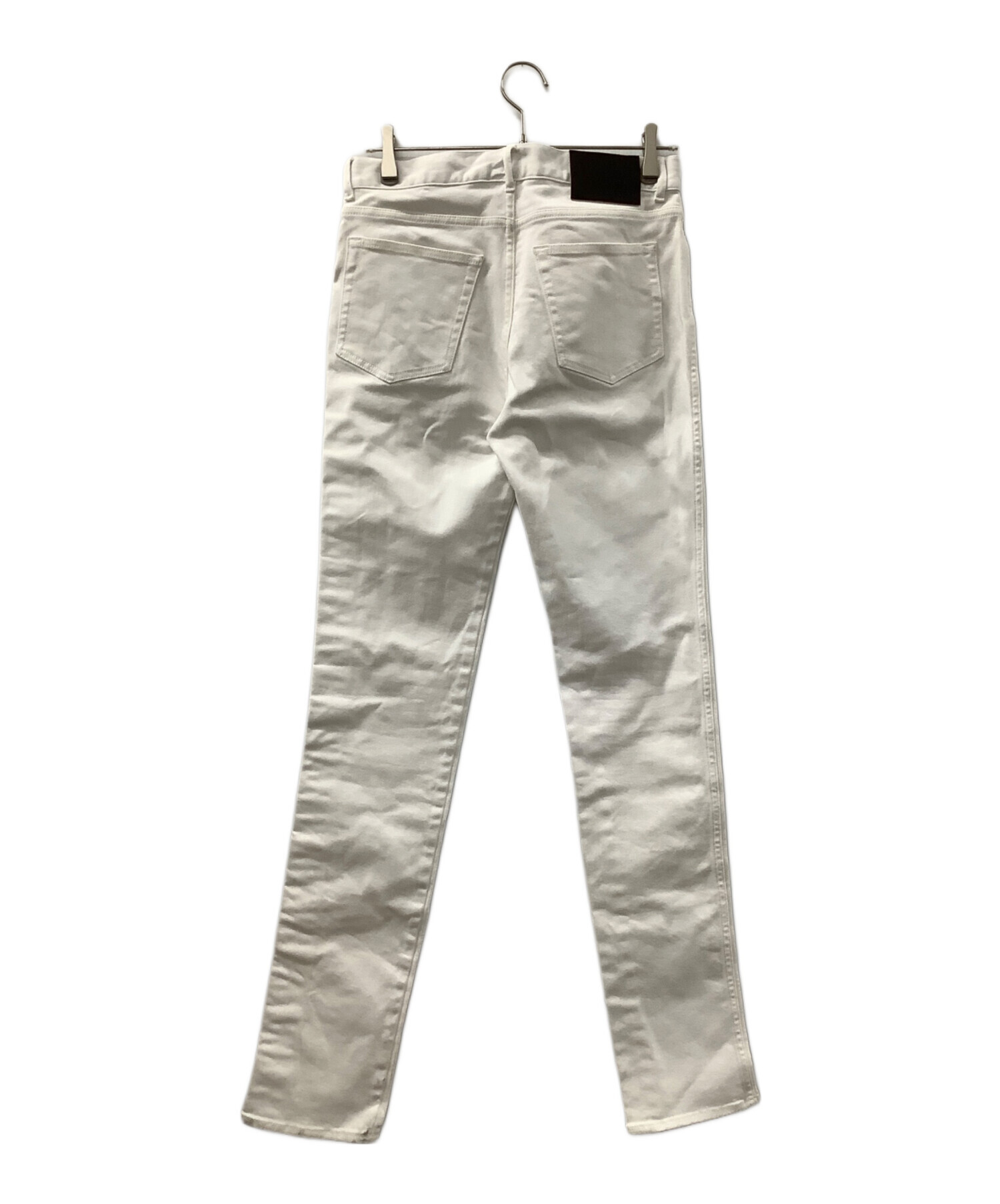 中古・古着通販】GIVENCHY (ジバンシィ) テープロゴジーンズ ホワイト 