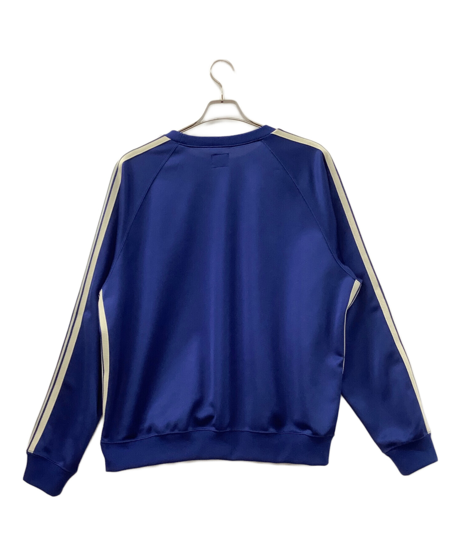 ニードルス　クルーネックシャツ Ｍサイズ　ブルー Needles Track Crew Neck Shirt ブルー Needles Track Crew Neck Shirt