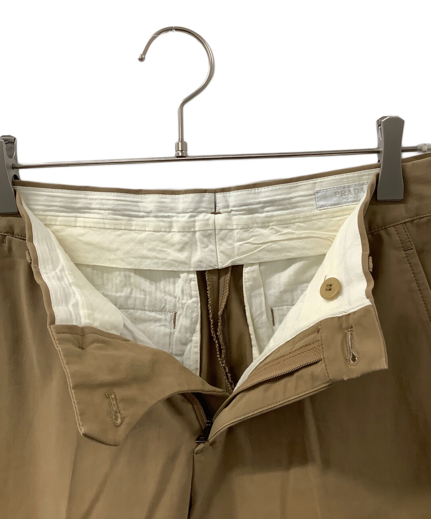 中古・古着通販】PRADA (プラダ) チノパン ベージュ サイズ:44