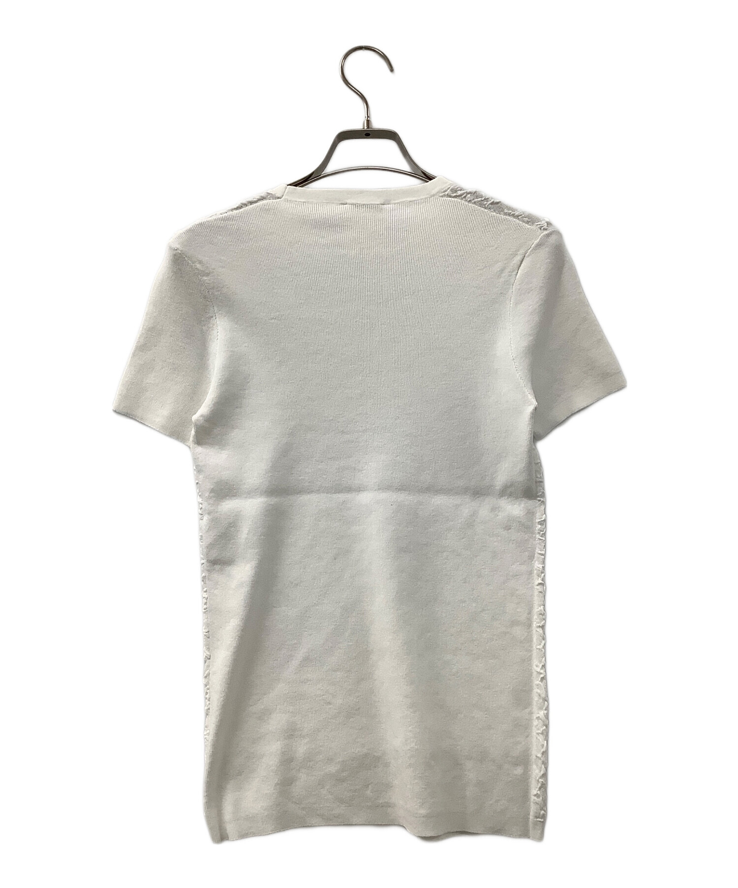 中古・古着通販】CHANEL (シャネル) 15P絞りメッシュ ホワイト サイズ