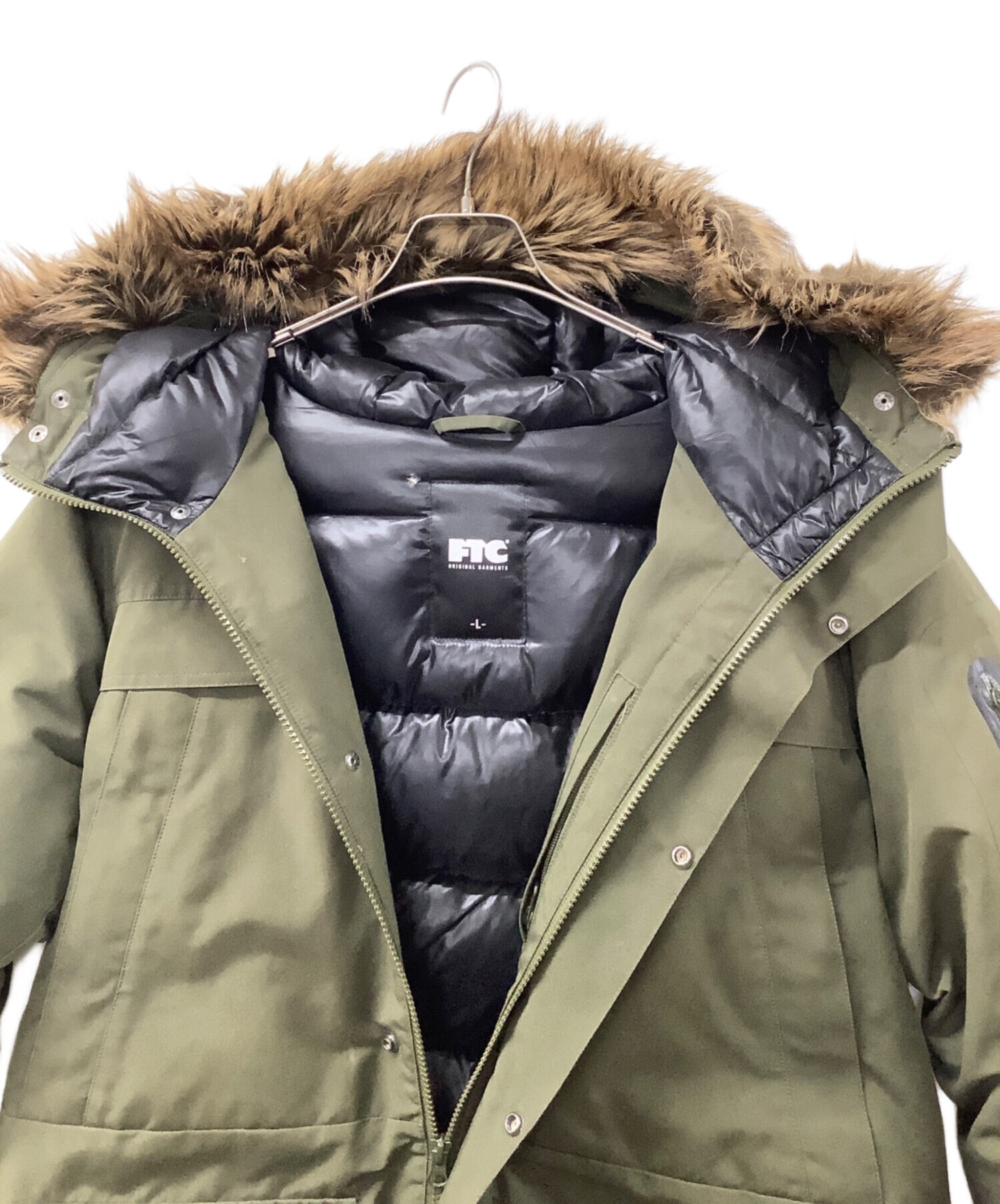 中古・古着通販】FTC (エフティーシー) ダウンジャケット オリーブ