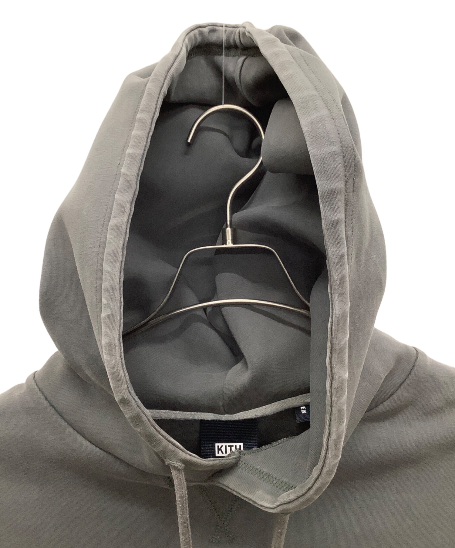 KITH グレー パーカー XS 中古・古着通販】KITH (キス) パーカー プルオーバーシャツ グレー