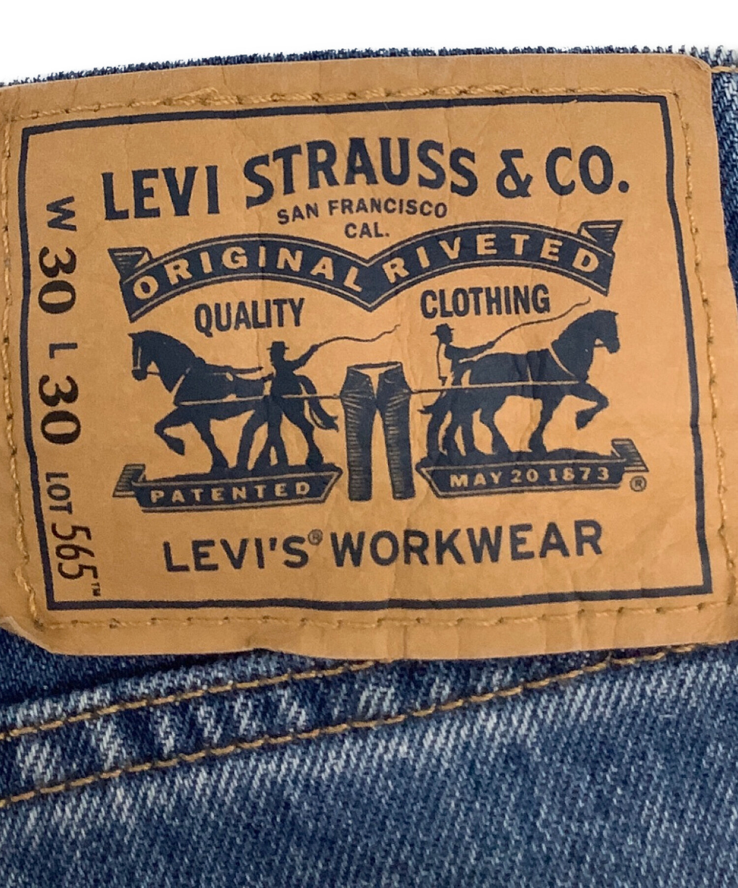 レオ✵ 中古・古着通販】LEVI'S (リーバイス) 565 ダブルニーペインター