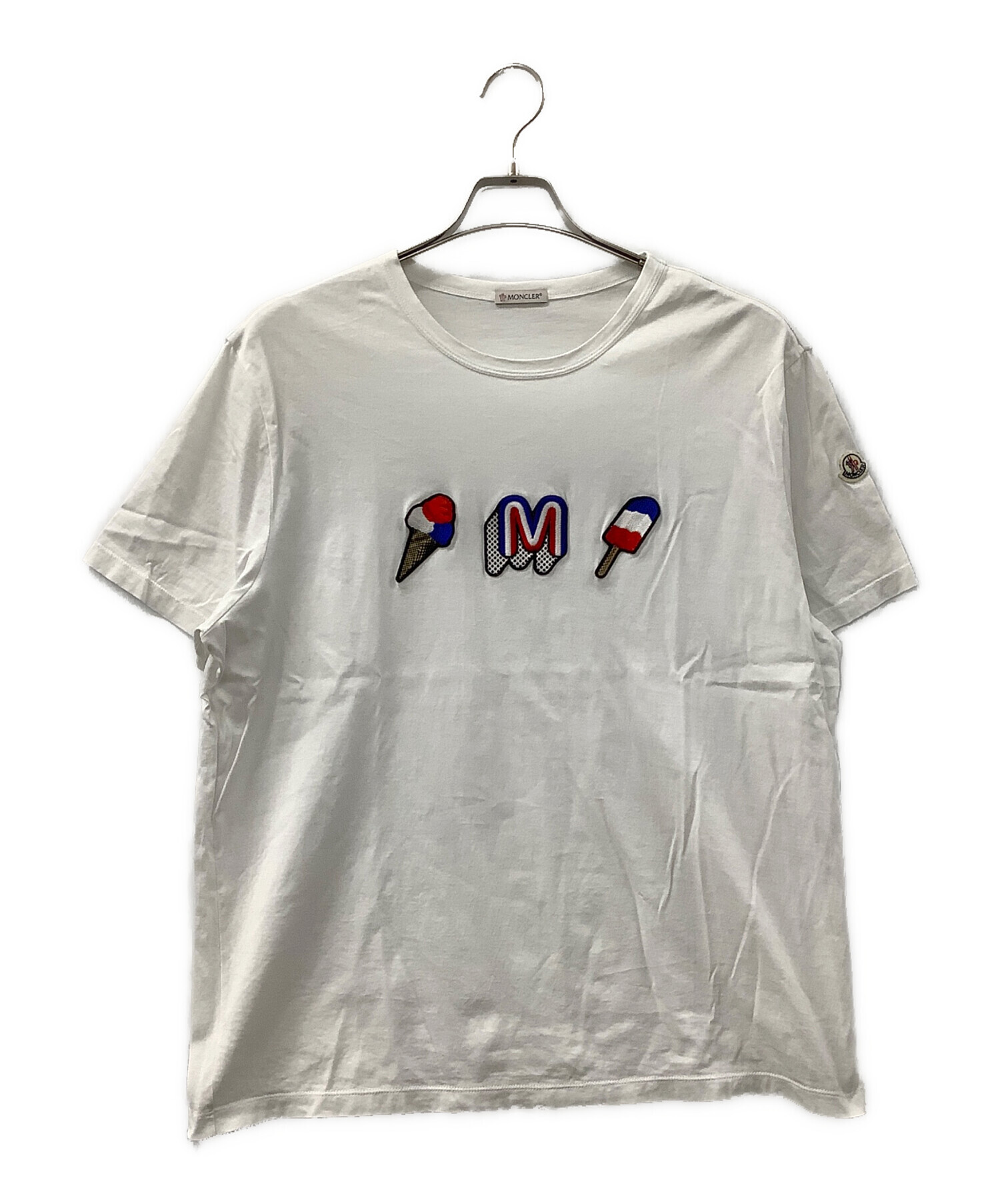 中古・古着通販】MONCLER (モンクレール) MAGLIA T-SHIRT ホワイト 